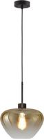 Masterlight HanglampGenua zwart met goud glas Ø 29cm - 2970-05-05-29