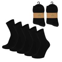 Apollo Kindersokken - 10x Paar - zwart - basic sokken - bundel sokken