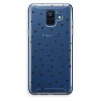 Kleine kattenkopjes: Samsung Galaxy A6 (2018) Transparant Hoesje - thumbnail