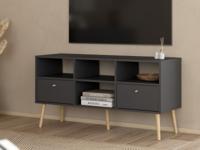 Tv-meubel BOAVISTA 2 lades grijs
