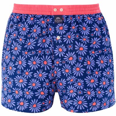 Mc Alson boxer blauw met madeliefjes print