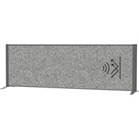 Maul Scheidingswand voor ruimte-indeling MAULconnecto (b x h) 160 cm x 52.75 cm Vlies Donkergrijs, Antraciet 9851689