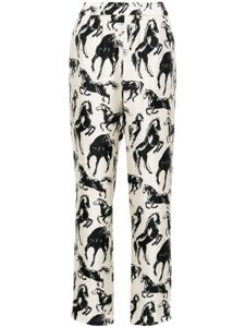 Balmain pantalon fuselé à imprimé cheval - Tons neutres