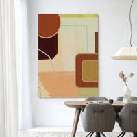 Urban Cotton Wandkleed 'Deuce' 80 x 110cm in Frame - black