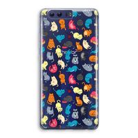 Kleurrijke katten: Honor 9 Transparant Hoesje