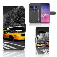 Samsung Galaxy S10 Plus | Flip Cover | New York Taxi