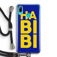 Habibi Blue: Huawei P Smart (2019) Transparant Hoesje met koord
