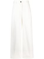 Jil Sander pantalon ample à taille-haute - Blanc - thumbnail