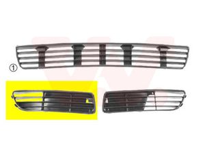 Ventilatiegrille, bumper ** Equipart ** VAN WEZEL, Inbouwplaats: Rechts voor, u.a. für Audi