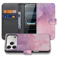 Apple iPhone 17 Pro | Bookcase | Hoesje Roze Paars Paint TPU Bescherming