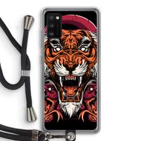 Tiger and Rattlesnakes: Samsung Galaxy A41 Transparant Hoesje met koord