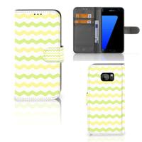 Samsung Galaxy S7 Edge | Telefoon Hoesje | Waves Yellow