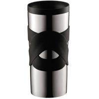 Tazza da viaggio termica BODUM - Acciaio inossidabile a doppia parete - Coperchio a vite ermetico - 0,35 l - Nero