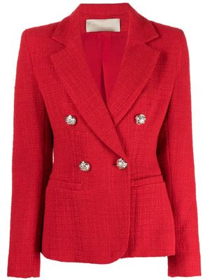 Elie Saab Blazer met dubbele rij knopen - Rood Elie Saab Blazer met dubbele rij knopen - Rood