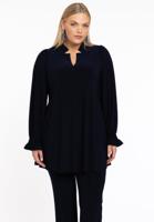 Yoek Tuniek wide bottom smock | Blauw | Maat 50/52