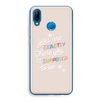 Right Place: Huawei P20 Lite Transparant Hoesje