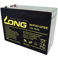 Long WP10-12SE Loodaccu 12 V 10 Ah Loodvlies (AGM) (b x h x d) 151 x 118 x 65 mm Kabelschoen 6.35 mm Cyclusbestendig, Geringe zelfontlading, Onderhoudsvrij - thumbnail