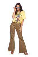 T-shirt hippie geel