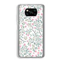 Sierlijke bloemen: Xiaomi Poco X3 Pro Transparant Hoesje