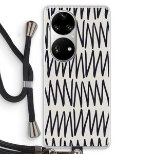 Marrakech Zigzag: Huawei P50 Pro Transparant Hoesje met koord
