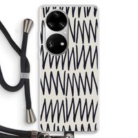 Marrakech Zigzag: Huawei P50 Pro Transparant Hoesje met koord