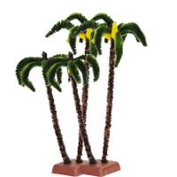 Miniatuur beeldjes palmboom - 2x stuks - 22 cm - kunststof - thumbnail