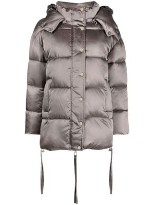 P.A.R.O.S.H. manteau à fini satiné - Gris