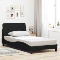 Bedframe zonder matras 100x200 cm stof zwart
