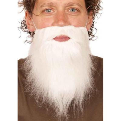 Faram Korte witte verkleed baarden - 2x stuks - Voor kabouters/dwergen - Carnaval