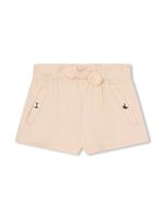 Chloé Kids short en coton biologique à logo imprimé - Tons neutres