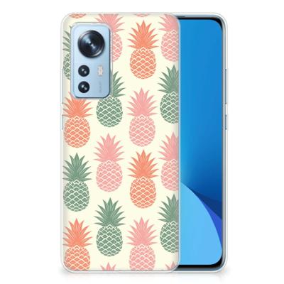Xiaomi 12 | 12X | Siliconen Case | Ananas