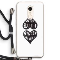 Big butt bigger heart: Xiaomi Redmi 5 Transparant Hoesje met koord