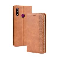 Magnetische Buckle retro Crazy Horse textuur horizontale Flip lederen case voor LG W10 met houder & kaartsleuven & fotolijstjes (bruin)