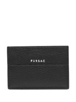 FURSAC logo-stamp leather cardholder - Noir - thumbnail