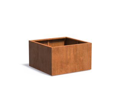 Cortenstaal plantenbak CARREZ 100x100x60cm.