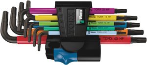 Wera 967 SL TORX® HF Multicolour Stiftsleutel met Vasthoudfunctie, 9 -delig - 1 stuk(s) - 05024179001