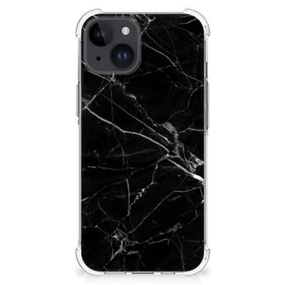iPhone 15 Plus Anti-Shock Hoesje Marmer Zwart - Origineel Cadeau Vader iPhone 15 Plus Anti-Shock Hoesje Marmer Zwart - Origineel Cadeau Vader