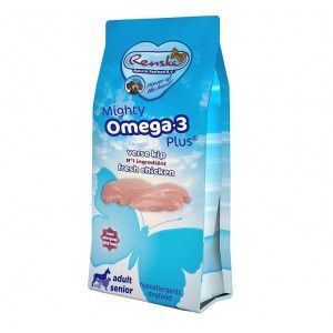 Renske Mighty Omega-3 Plus Adult Senior kip en rijst hypoallergeen hondenvoer 12 kg