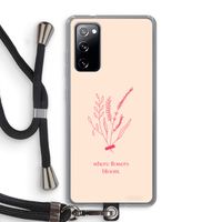 Where flowers bloom: Samsung Galaxy S20 FE / S20 FE 5G Transparant Hoesje met koord