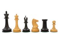 Harrwitz 9 cm Eboniseerde Schaakstukken