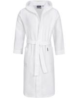 Morgenstern Morgenstern badjas Andrea wafelstof met Capuchon 120cm Wit S