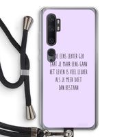 Gek: Xiaomi Mi Note 10 Transparant Hoesje met koord
