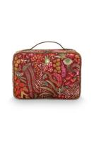 Pip Studio Pip Studio Casey Beauty Case Querida Velvet Red 27x10x19 cm Pip Studio Pip Studio Casey Beauty Case Querida Velvet Red 27x10x19 cm