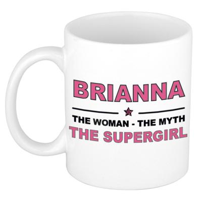 Brianna cadeau mok - Woman Myth Supergirl - naam koffiemok - 300 ml - collega - moederdag Brianna cadeau mok - Woman Myth Supergirl - naam koffiemok - 300 ml - collega - moederdag