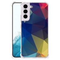 Samsung Galaxy S22 Shockproof Case Polygon Dark