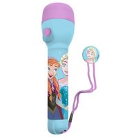 Disney Frozen kinder zaklamp/leeslamp - lila/blauw - kunststof - 16 x 4 cm - Kinder zaklampen - thumbnail