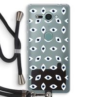 Eyes pattern: Sony Xperia XZ2 Compact Transparant Hoesje met koord