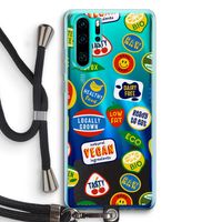 Fruitsticker: Huawei P30 Pro Transparant Hoesje met koord