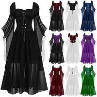 Retro vintage Punk Gothic Middeleeuws Jurken Heks Dames Casual / Dagelijks Kleding Lightinthebox