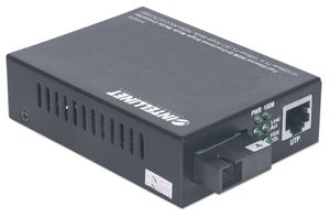 Intellinet 510530 netwerk media converter 100 Mbit/s Single-mode Zwart